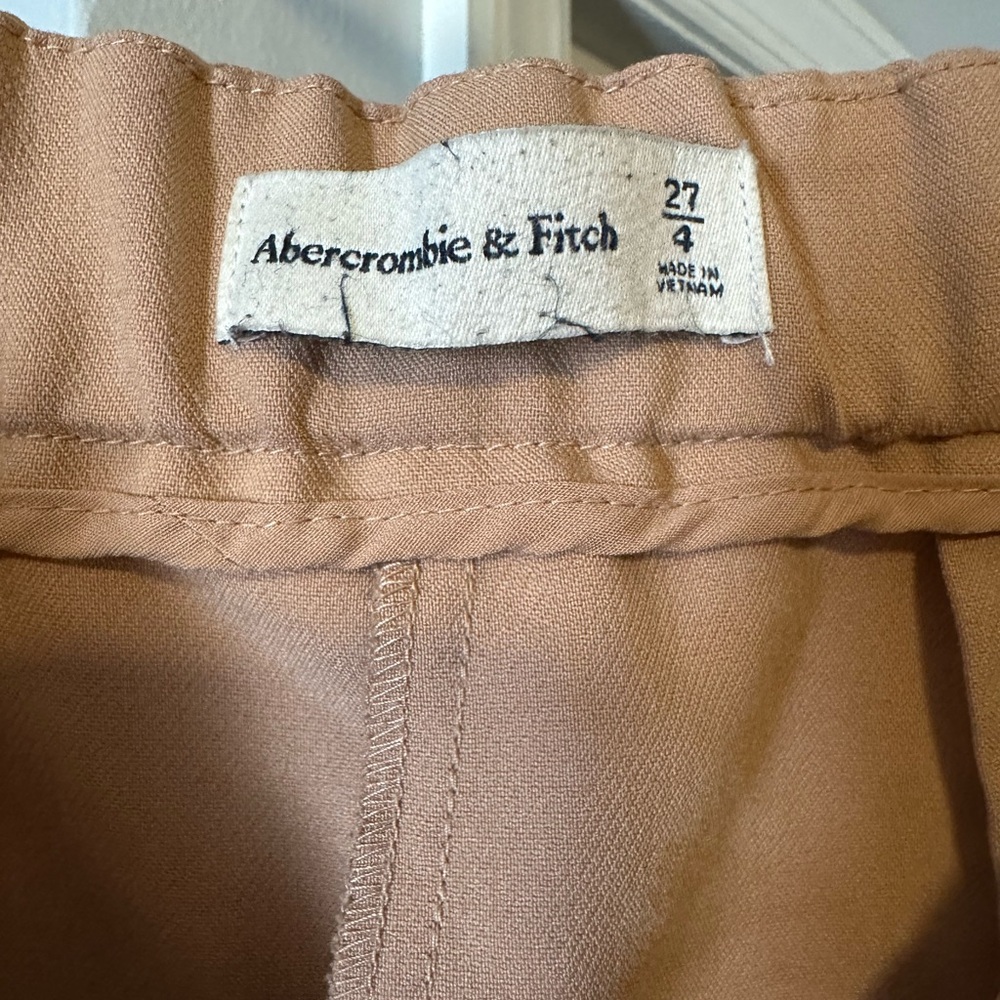 Abercrombie & Fitch Tan Wide-Leg Pants - Picture 3 of 5